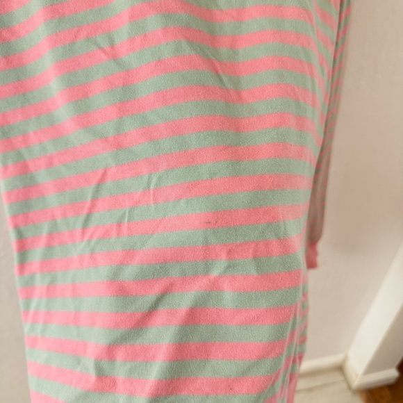 Pink Green Viral Cotton Striped Pullover Crewneck Sweater XL - Picture 5 of 8